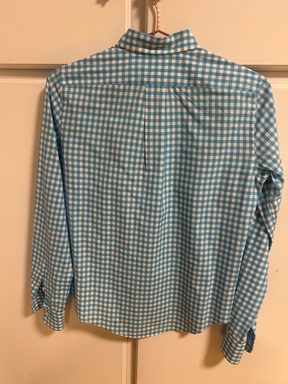 Polo by Ralph Lauren Women’s Light Blue and White Gingham Button-Down Shirt - Picture 4 of 5
